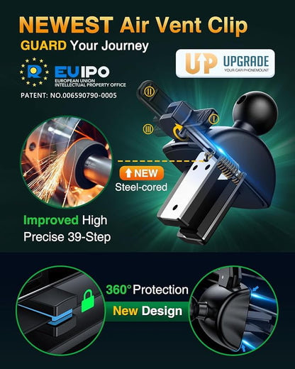 VANMASS Universal Car Phone Mount Dashboard Phone Holder, Handsfree Windshield - Image 7