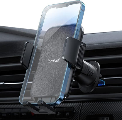 Lamicall 2025 Wider Clamp & Metal Hook Car Phone Holder Vent Phone Holders - Image 8