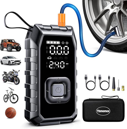Tire Inflator Portable Air Compressor, 65W Fast Charge 180PSI Cordless Electric by ThmomexHome