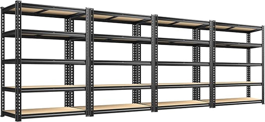 72.12" H Garage Shelving, Storage Shelves Load 2100LBS, 5-Tier Adjustable by Durayloly