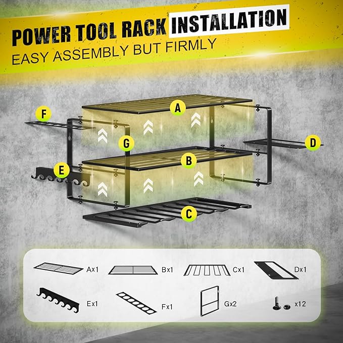 Power Tool Organizer Wall Mount - Image 2