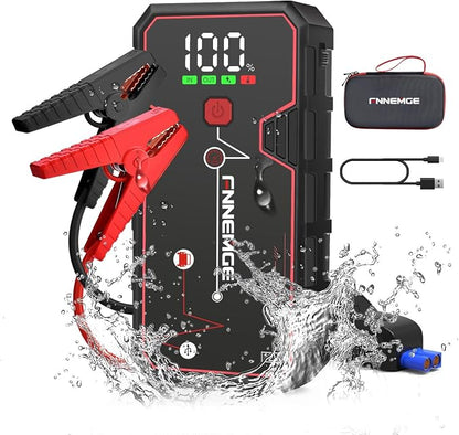 Car Jump Starter, 5000A Peak 23800mAh 12V Jump Starter Battery Pack, by FNNEMGE