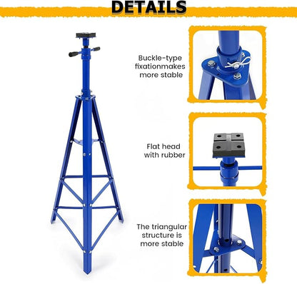 KUAFU Adjustable Under Hoist Tripod Stand, 4500 LBS Load Capacity, 2 Ton High - Image 5
