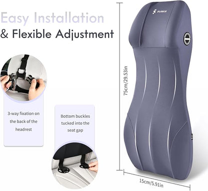 FLORICH Integrated Car Seat Lumbar Support Pillow & Car Neck Pillow Memory Foam - Image 6