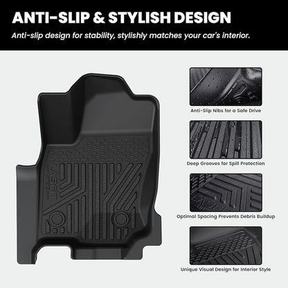 LASFIT Floor Mats for Toyota 4Runner 2025 5 Seats, All Weather TPE Custom Fit - Image 3