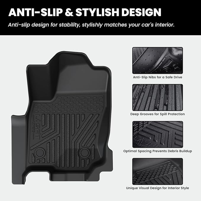 LASFIT Floor Mats for Toyota 4Runner 2025 2026 5 Seats wtih Trunk mat&backrest - Image 3
