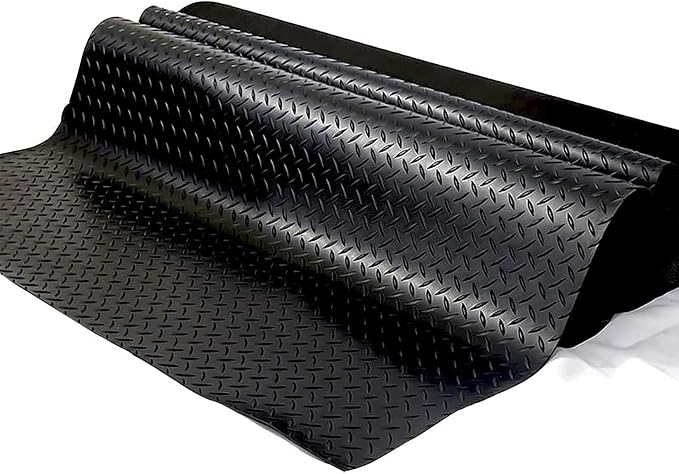 Boshen 5Ft x 17Ft Garage Floor Mat 2.5mm Thickened Rubber Flooring Roll 85sqft - Image 4