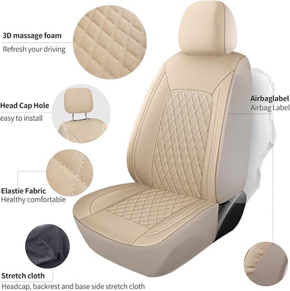 Car Seat Covers, Breathable and Waterproof Leather Seat Covers, Luxury PU - Image 5