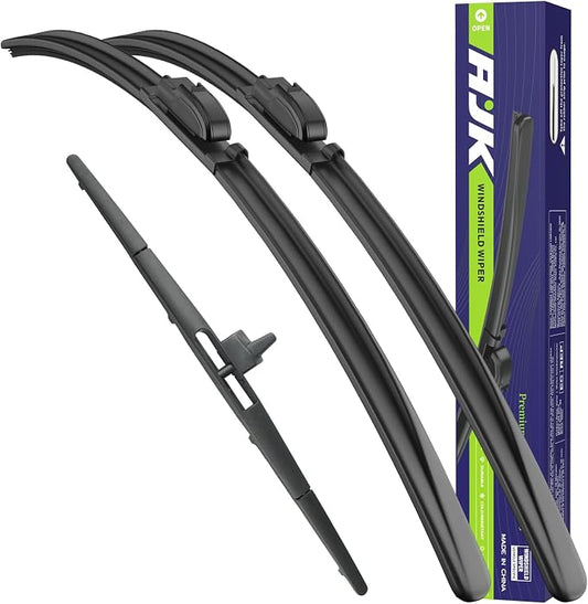 AJK Wiper Blades for Honda Pilot 2009 2010 2011 2012 2013 2014 2015, 2 Piece by AJK