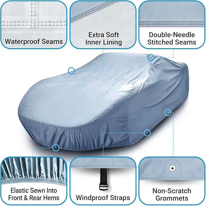 iCarCover Premium Car Cover for 1946-1949 Buick Super 2-Door, 4-Door Heavy Duty - Image 2