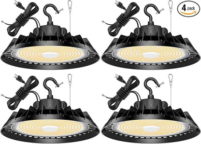 4Pack LED High Bay Lights, Super Bright 150W UFO High Bay LED Shop Lights by BBESTLED
