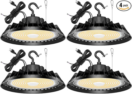 4Pack LED High Bay Lights, Super Bright 150W UFO High Bay LED Shop Lights by BBESTLED