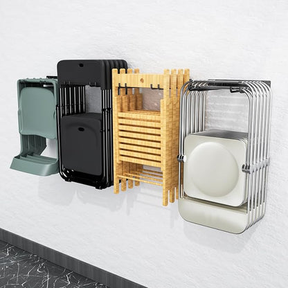 Folding Chair Storage Rack Wall Mount, Garden Tool Hanger - Image 6