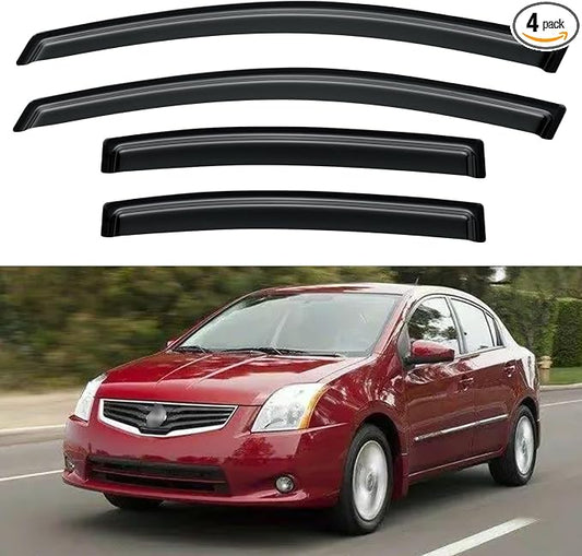 Window Visors Rain Guards Shield by YQAUTEC