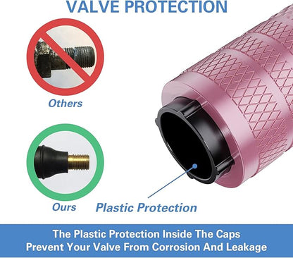 CKAuto Tire Valve Stem Caps, Anodized Aluminum Tire Valve Cap Set, Corrosion - Image 3