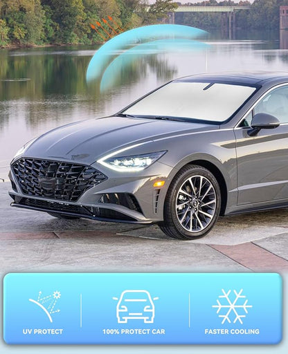 Sun Shade for Sonata Windshield Sunshades for Hyundai Sonata 2020 2021-2024 - Image 5