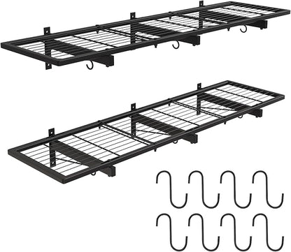 2 Pack Garage Wall Shelves, Heavy Duty Wall Shelf Organizer by Riciakik