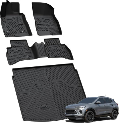 LASFIT Floor Mats & Cargo Mat for Buick Encore GX 2020-2026, TPE All Weather by LASFIT