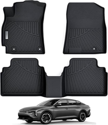 Floor Mats for 2024 2025 KIA K4, TPE All Weather Protection Car Floor by SANBAN-AXE