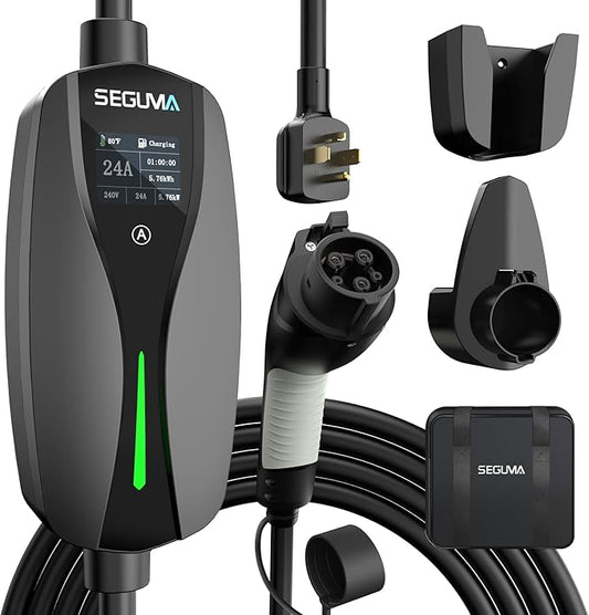 NEMA 14-30 Level 2 EV Charger, Electric Vehicle Portable Charger by Seguma