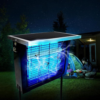 Solar Bug Zapper Outdoor for 2000 sq.ft, Portable Mosquito Zapper by Unknown