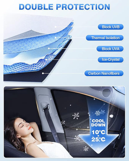 Windshield Sun Shade for 2019-2025 2026 Chevrolet/Chevy Blazer Accessories Side - Image 4