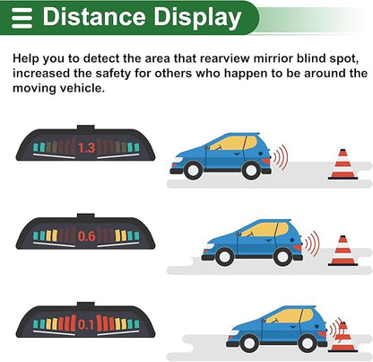Motoforti Universal Car Auto Vehicle Reverse Backup Radar System Reverse - Image 5
