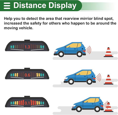 Motoforti Auto Vehicle Reverse Backup Radar System Reverse Parking Sensors - Image 5