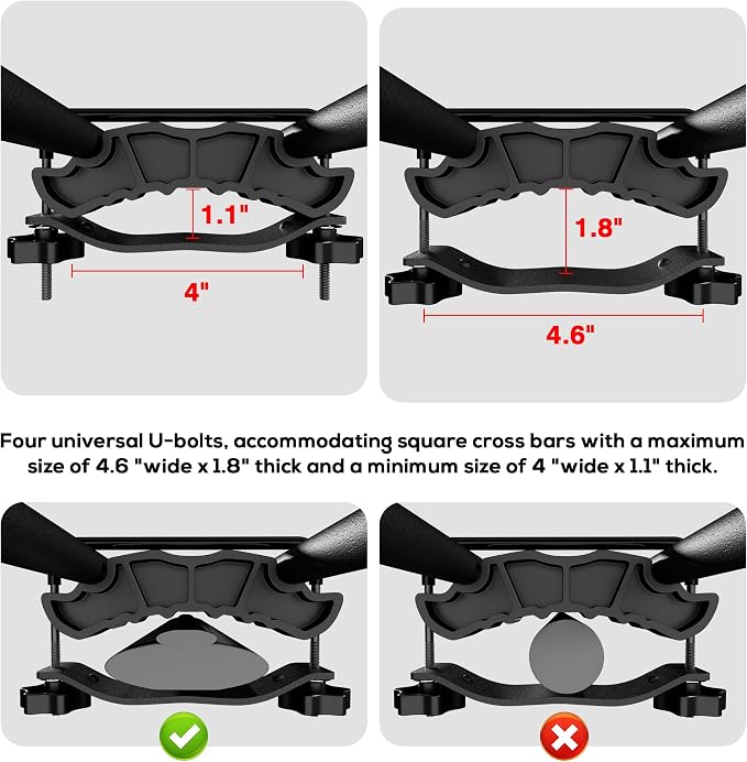 WILDROAD Car Roof Cargo Basket Combo of Upgraded 64"x 39"x 4" Roof Rack Cargo - Image 2