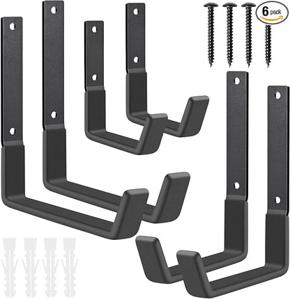 Heavy Duty Utility Hooks, Garage Storage Wall Mount Steel Hooks, Garden Tool by Heevir