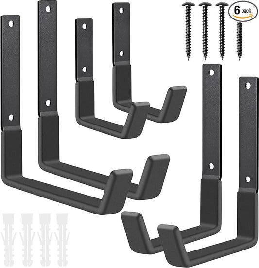 Heavy Duty Utility Hooks, Garage Storage Wall Mount Steel Hooks, Garden Tool by Heevir