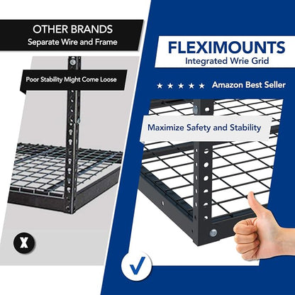 FLEXIMOUNTS 2 Pack 3x6 Overhead Garage Storage Adjustable Ceiling Rack 72" - Image 3