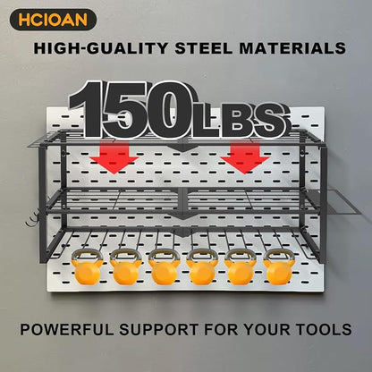 Large Power Tool Organizer Wall Mount, Power Tool Shelf System Battery Storage - Image 3