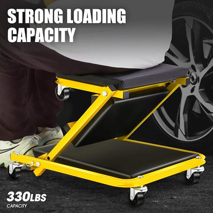 PM PERFORMOTOR 36 Inches Folding 2 in 1 Rolling Z Creeper, Adjustable Roller - Image 5