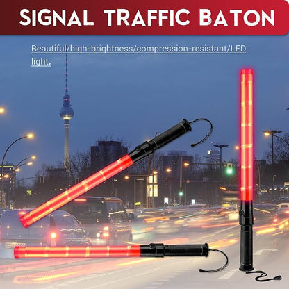 Weewooday 24 Pieces 21 Inch Signal Traffic Wand Safety Traffic Control Wand - Image 6
