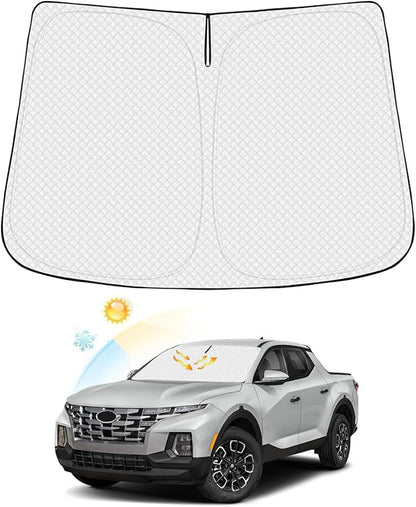 Windshield Sun Shade for Hyun dai Santa Cruz Accessories 2022-2025 2026 Thicken by Canvcle