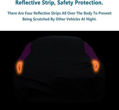 MORNYRAY Waterproof Car Cover All Weather Snowproof UV Protection Windproof - Image 6