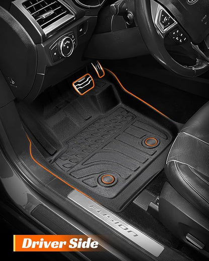 for 2016-2013 Ford Fusion Floor Mats Cargo Liner S SE Titanium Rubber Trunk - Image 4