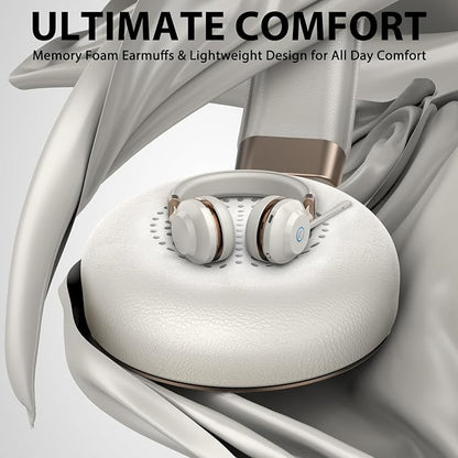 Wireless Headset with Mic for Work, V5.2 Wireless Headphones with Mic Noise - Image 7