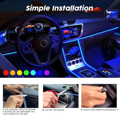 USB Car LED Lights, Interior Car Lights Strip - Image 5