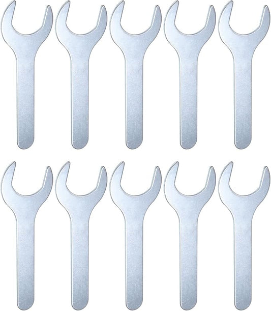HARFINGTON 10pcs Small Open End Wrench 30x138x2.2mm Metric U-Shaped Single Open by HARFINGTON