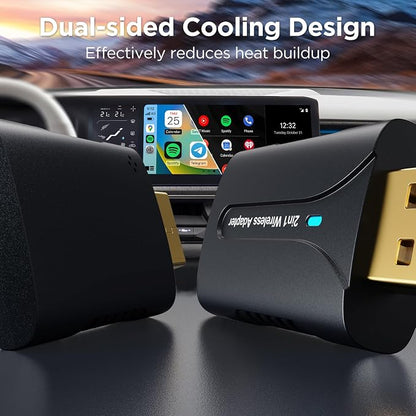 2in1 CarPlay Android Auto Wireless Adapter, Mini Car Play Cars Stick, Fast Auto - Image 4