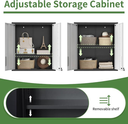 Metal Tool Cabinet, Garage Storage Cabinet System, Wall Cabinet & Locking - Image 5