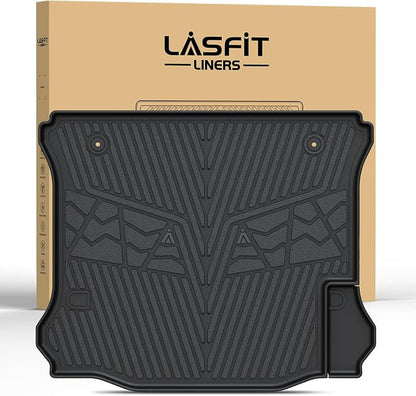 LASFIT Trunk Mat for Jeep Wrangler 2011-2018 JK Unlimited 4-Door All Weather by LASFIT