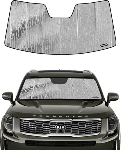 Windshield Sun Shade for Kia Telluride 2020-2024, Front Window Sunshade Shield by Pigenius