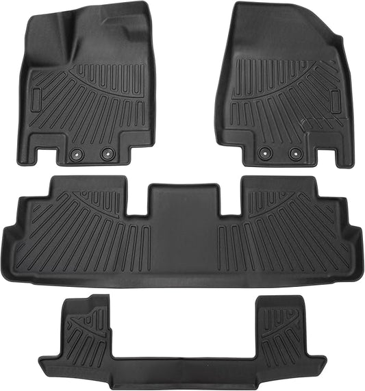 Powerty Floor Mats for 2023-2025 Nissan Pathfinder 7 Seats Accessories All by Powerty