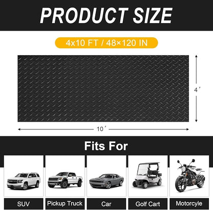 4x10FT Garage Floor Mat, 2.8mm Thickened Flooring Roll - Image 3