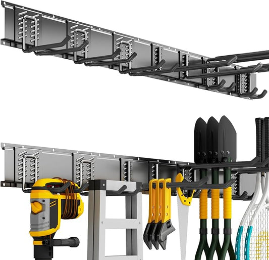 Garage Organization Tool Organizer Wall Mount, 48inch Heavy Duty Garden Tool by CRXCRC
