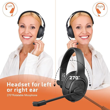 EKSA Noise Cancelling Trucker Bluetooth Headset - Image 8