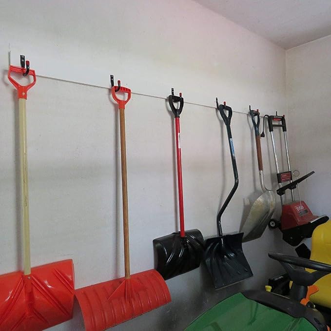 Garage Storage J Utility Hook, 8 Pack Heavy Duty Wall Mounted Hanging Hooks - Image 5